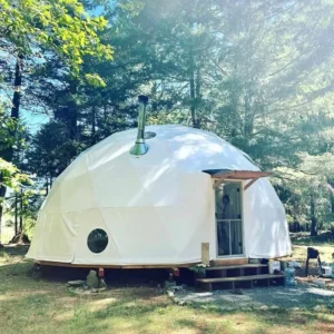 Kenten Winter Outdoor Luxury Igloo Geodesic Glamping Clear Dome House Glamping Tent With Fireplace Insulation