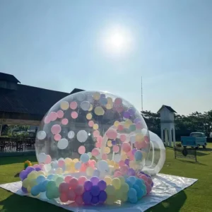 Kids’ Clear Inflatable Crystal Igloo Dome Bubble Tent for Weddings and Parties