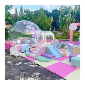 Kids Outdoor Commercial Inflatable Bubble House Transparent Bubble Tent with Balloons