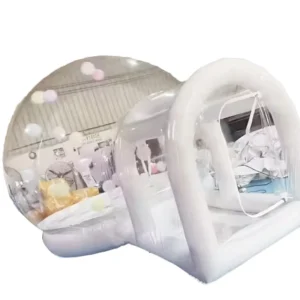 Kids’ White Inflatable Bubble Tent Play Dome, Outdoor PVC, 6x4m, 300-500kg Capacity for Backyard Parties