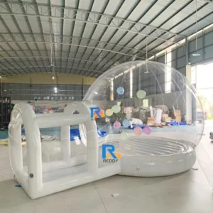 Kids White Inflatable PVC Bubble House Bounce House for Outdoor Use