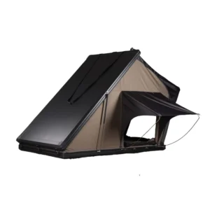 LED Strip Light Pop-Up Roof Top Tent with Skyview Window, Aluminum Hard Shell