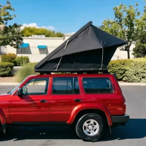 LLOYDBERG Lightweight Aluminum Hard Shell RTT Camping Pop up Car Roof Top Tent 4×4 Off Road Adventures Truck Bed Rooftop Tent
