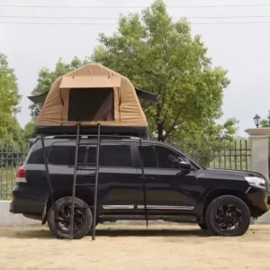 LS-4901 Car Camping Rooftop Tent with 2.3 m Telescopic Ladder, Four-Season Waterproof, Automatic Opening
