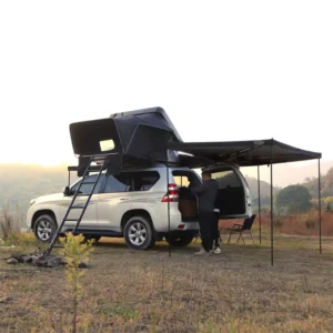 LS-7916 Outdoor Fully Automatic Four-Season Roof Tent for SUVs/Off-Road Vehicles/RVs ABS Hard-Shell Folding Design
