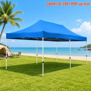 Large 10x20ft 400D Oxford Waterproof Fire-Retardant Custom-Print Exhibition Canopy Tent, Aluminum Frame