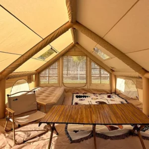 Large 12 Square Meter Portable Four Season Oxford Waterproof Inflatable Air Camping Tents Quick Automatic Opening for 6 10
