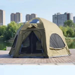 Large 4.5m Inflatable Ball Tent Double Door 4 Mesh Window Air Tent for Family Camping