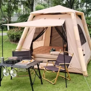 Large Air Tent for 4 5 People Air Shelter Dome Tent Family Hiking One touch Outdoor Inflatable Tent