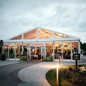 Large Aluminum Frame PVC Wedding Marquee Tent with Clear Span Structure for Outdoor Events Parties Restaurant Banquet Use