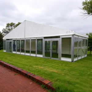 Large Aluminum Frame Party Tent 30x50m Heavy Duty 850g Fireproof PVC for Wedding Events Exhibition Storage