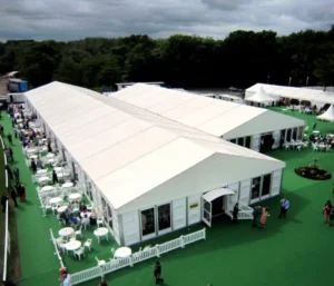 Large Aluminum Outdoor Warehouse Trade Show Events Tents Waterproof PVC Wedding Party Church Tent for 500 1000 People