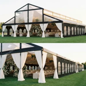 Large Aluminum Transparent Clear Roof Frame Tent for Church Weddings and Events