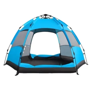 Large Automatic Hexagonal Double-Layer Outdoor Camping Tent