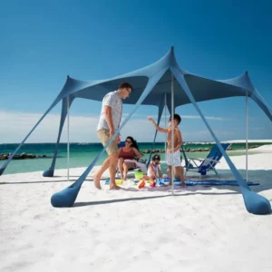 Large Beach Canopy Portable Sun Protection 50 Outdoor Wind Tent Awning Sunshade for Beach 8 People