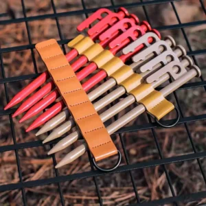 Large-Capacity 8-Hole Outdoor Picnic Tent Ground Nail Holder Storage Kit