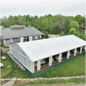 Large Capacity Aluminum Frame Wedding Tent for 500-1000 People Church Ceremony Reception Outdoor Party Events with Elegant Lining