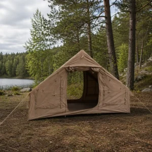 Large Capacity Inflatable Tent 3×2.1x2m 210D Oxford Khaki Glamping Room Weather Resistant Professional Grade Outdoor Shelter