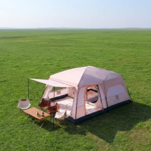 Large Capacity Roof Camping Tent for Outdoor Adventures Cross-border 3-4 People Two Rooms One Hall