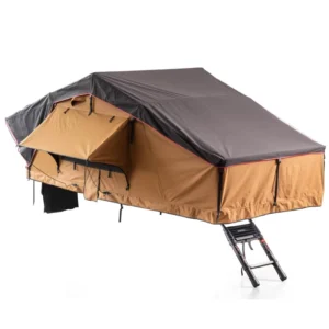 Large Capacity Soft Shell Rooftop Tent Extended Size Waterproof Camping Tent for 3-4 Person SUV 4×4
