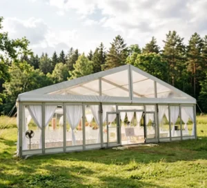 Large Capacity Transparent Wedding Tent Elegant Luxury Event Clear Party Pavilion Outdoor Portable Durable