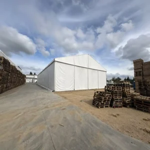 Large Clear Span Outdoor Warehouse Marquee Wind Resistant Industrial Storage Tent For Goods Stockpile