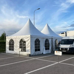 Large Custom Waterproof PVC Pagoda Tent Aluminum Frame Outdoor Marquee for Wedding Banquet and Garden Reception