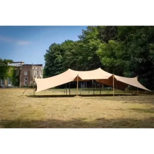 Large Customized Size Free Style Four-Ways Elastic Waterproof Stretch Aluminum Alloy Frame Four-Season UV Resistant Tent Party