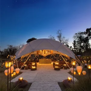Large Dome Canopy Tent with Tensioned Membrane Fabric, >3000mm Waterproof, for Exhibition Pavilions and Resorts