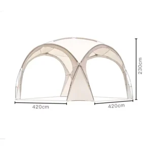 Large Double Arch Dome Sun Shade Canopy Foldable Camping Shelter Support Custom Logo OEM ODM