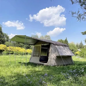 Large Inflatable Camping Tent 3 Outdoor Waterproof Portable Glamping Oxford Fabric Four Season Quick Setup One Bedroom