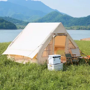Large Inflatable Camping Tent 3 Waterproof Portable Four-Season Outdoor Glamping Tent with Oxford Fabric