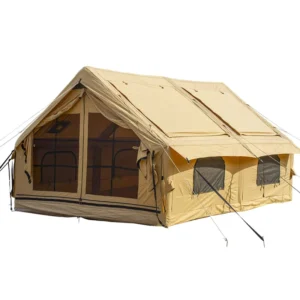 Large Inflatable Glamping Tent 8 People 1 Bedroom 1 Living Room Waterproof Windproof Outdoor Luxury Family Camping House Tent