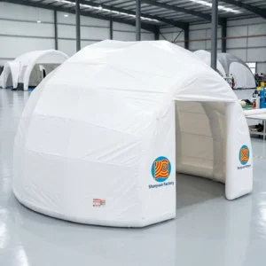 Large Inflatable PVC Event Tent with Double Inflatable Tents Four-Season Waterproof Portable for Outdoor Rental