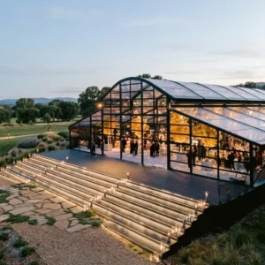Large Luxury Aluminum Frame Clear Marquee Event Transparent Glass Wall Atrium Orangery Party Venue Wedding Tents for 500 Guests