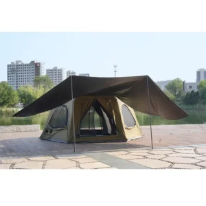 Large Luxury Oxford Fabric Waterproof Durable Outdoor Windproof and Rainproof Camping Inflatable Tent