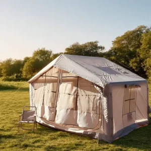 Large Luxury Oxford Portable 5 6 Person Waterproof Durable Inflatable Airtight Camping Tent for Outdoor Use