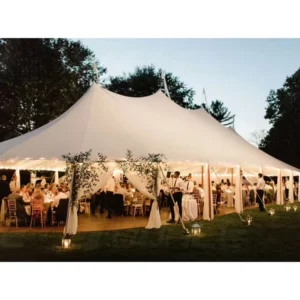 Large Marquee Outdoor Sailcloth Four-season Waterproof Windproof UV Resistant One Bedroom Party Event Pole Wedding Tent