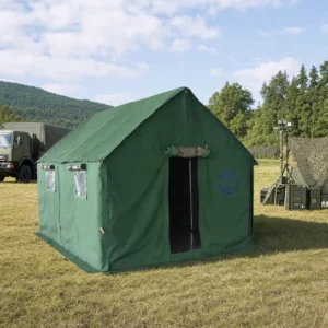 Large Outdoor 3m X 4m Canvas Glamping Tent Heavy Duty Waterproof Summer Family Safari Camping Single Quick Automatic Opening