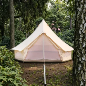 Large Outdoor Camping Bell Tent New Design 3M 4M 5M 6M 4 Season Oxford Material One Bedroom Glamping for Family