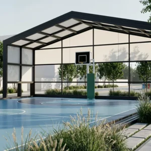 Large Outdoor Exhibition Waterproof UV-Resistant Heavy-Duty Commercial Aluminum Retractable Sports Canopy Tent