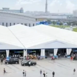 Large Outdoor PVC Wedding Marquee Tent with Windproof and Waterproof Design for Banquets and Receptions