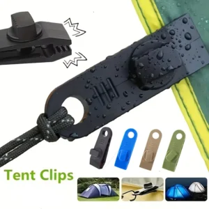 Large Outdoor Tent Windproof Straps Pull Point Fixing Cord Lock Stopper Hooks Camping Canopy Plastic Nylon Nickel-Free