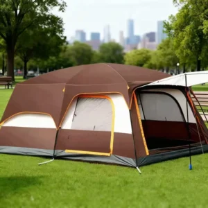 Large Outdoor Tent with Two Rooms Oxford Fabric Sunproof and Rainproof for 5 8 and 8 12 People for Camping