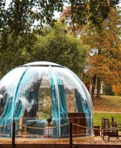 Large Outdoor Transparent Inflatable Igloo Dome Gazebo Tent, Foldable Room