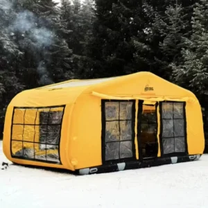 Large Outdoor Waterproof Inflatable Camping Tent Oxford Fabric Air Pole Portable Air Pump