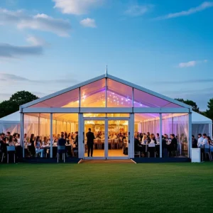 Large Outdoor Wedding Party Marquee Tent Heavy Duty Aluminum Frame Waterproof Big Event Tent for Banquet Reception Exhibition