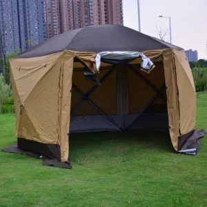 Large Oxford Fabric Yurt Tent 8-10 Person Waterproof Family Camping Shelter Outdoor Events