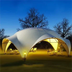 Large PVC Dome Canopy Tent with Waterproof UV-Resistant Fabric for Camping, Parties, Catering, and Events