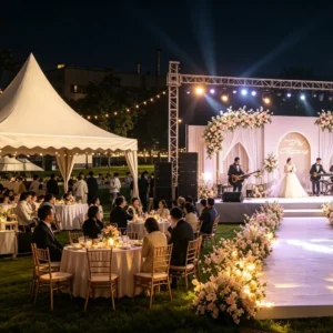 Large PVC Four-Season Waterproof Wedding Marquee Tent with Aluminum Frame